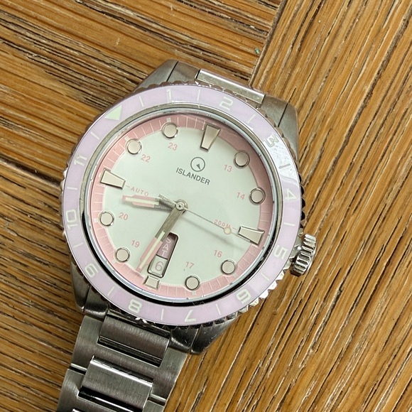 Islander Pink and Silver Timepiece - Picture 3 of 6